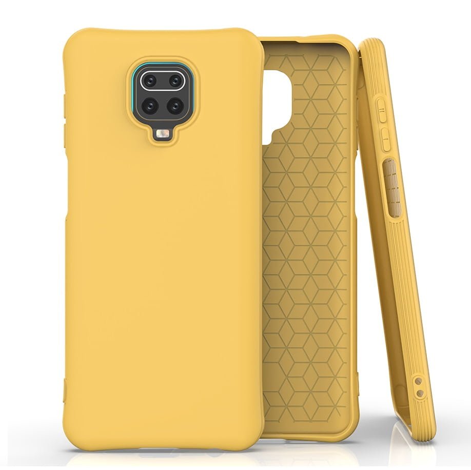 Funda Xiaomi Redmi Note 9 Pro Koni silicona amarilla