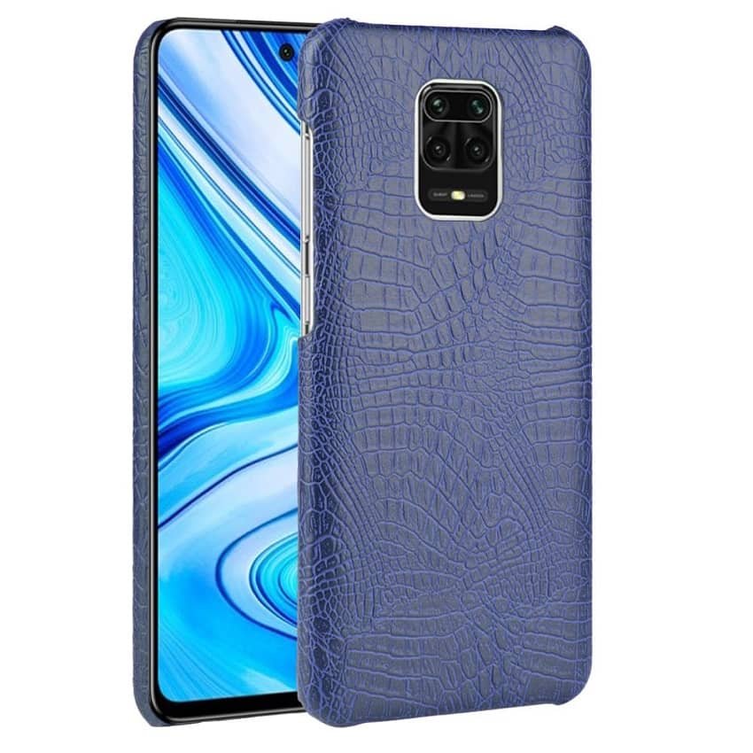 Carcasa Xiaomi Redmi Note 9 Pro Cocodrilo Azul Navy
