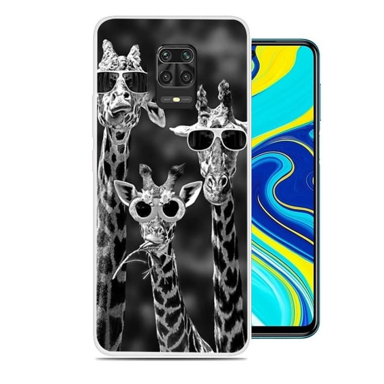 Funda Xiaomi Redmi Note 9 PRO TPU Dibujo Jirafas