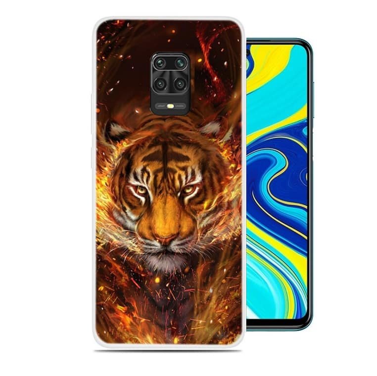 Funda Xiaomi Redmi Note 9 PRO TPU Dibujo Tigre