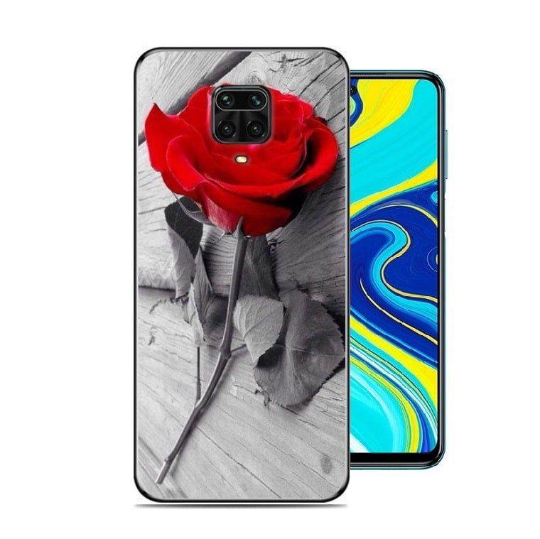 Funda Xiaomi Redmi Note 9 PRO TPU Dibujo Rosa