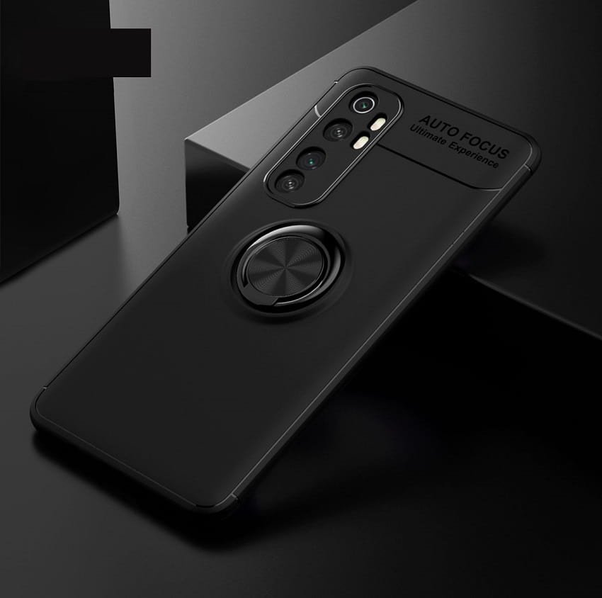 Funda Xiaomi Mi Note 10 Lite Anillo Magnetico negro
