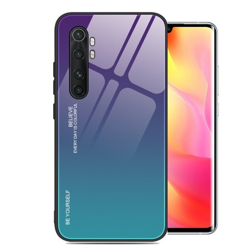 Carcasa Xiaomi Mi Note 10 Lite Trasera Cristal templado violeta