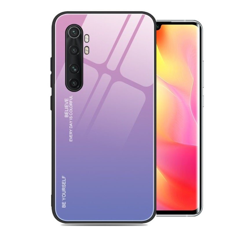 Carcasa Xiaomi Mi Note 10 Lite Trasera Cristal templado rosa