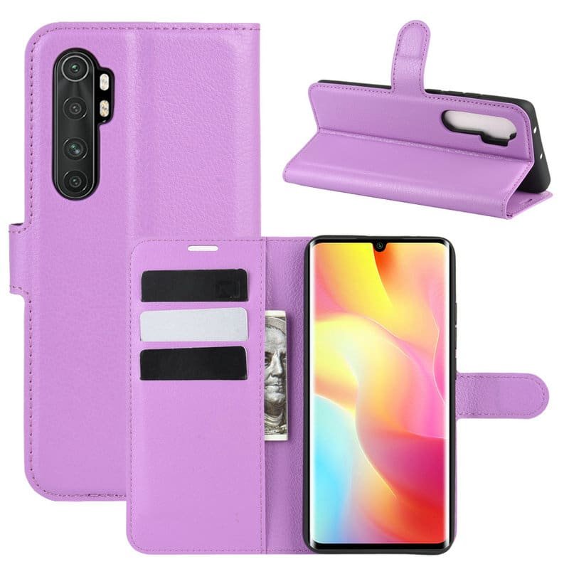Funda Cartera Xiaomi Mi Note 10 Lite Estuche Cuero Rosa