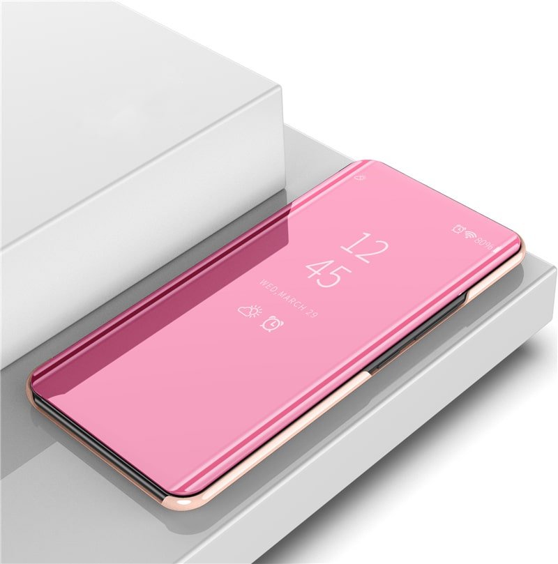Funda Xiaomi Mi Note 10 Lite Smart libro Espejo Rosa