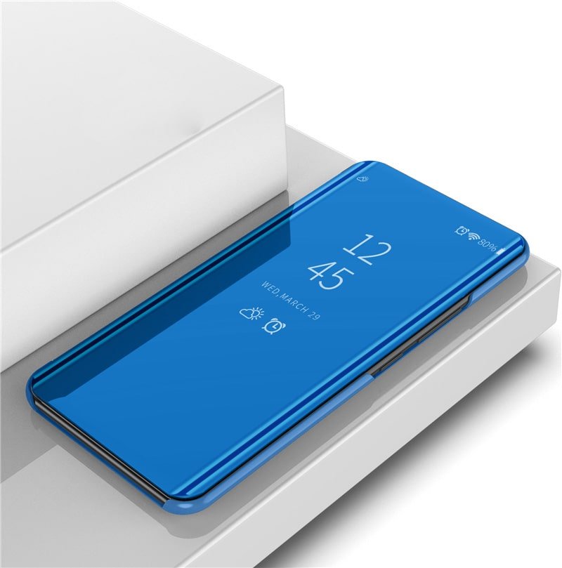Funda Xiaomi Mi Note 10 Lite Smart libro Espejo Azul