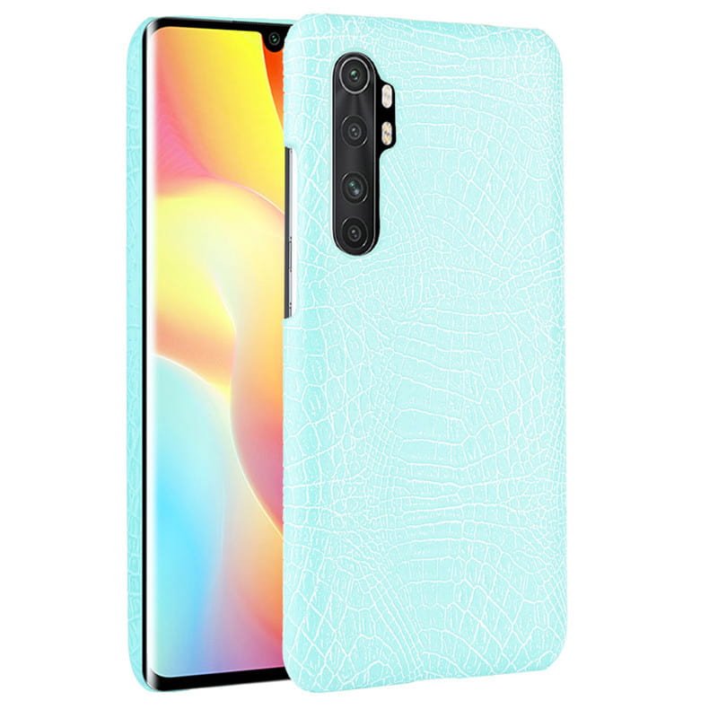 Funda Xiaomi Mi Note 10 Lite Cocodrilo Turquesa