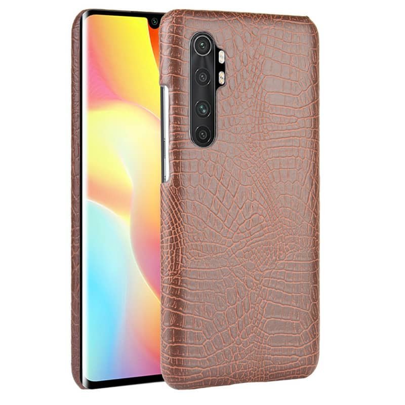 Funda Xiaomi Mi Note 10 Lite Cocodrilo Marron