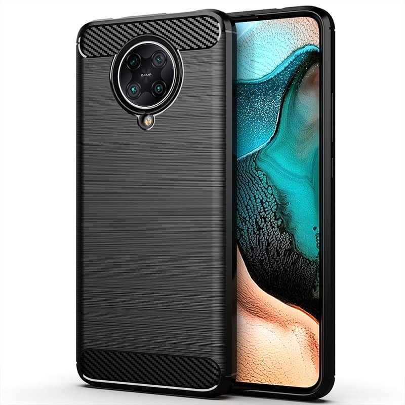 Funda Poco Pocophone F2 Pro Tpu Carbono 3D Negra