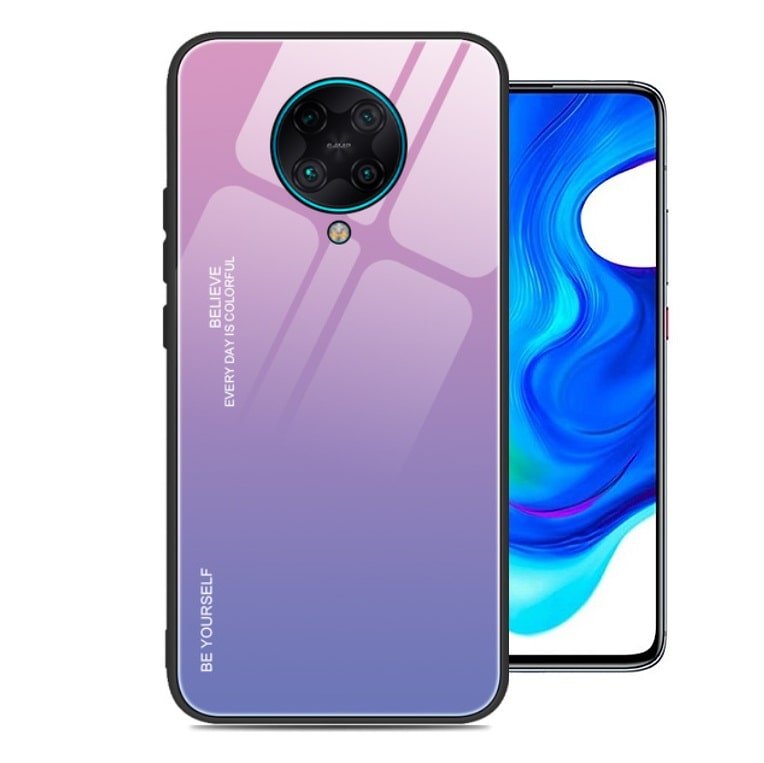 Carcasa Xiaomi Pocophone Poco F2 Pro Trasera Cristal templado rosa
