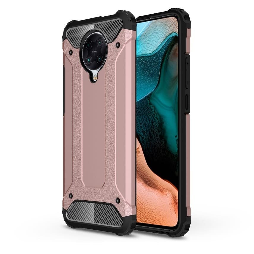Funda Xiaomi Pocophone F2 Pro Armadura Oro Rosa