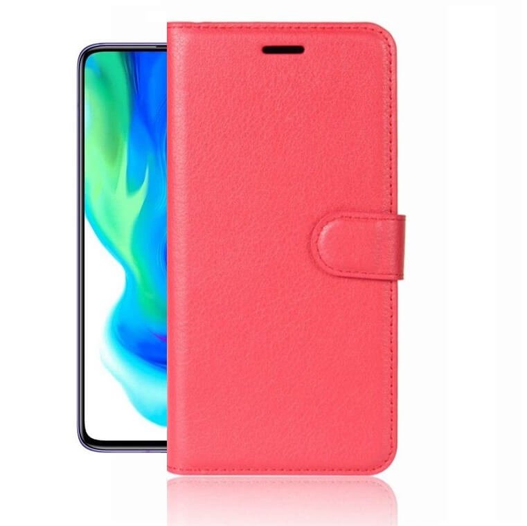 Funda Libro Poco Pocophone F2 Pro Soporte Roja