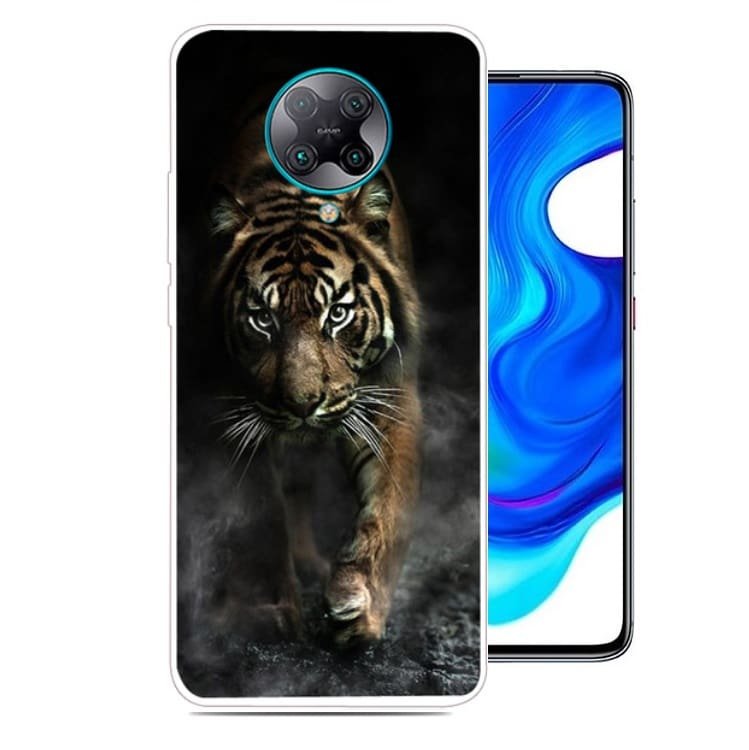 Funda Pocophone F2 Pro TPU Dibujo Felino