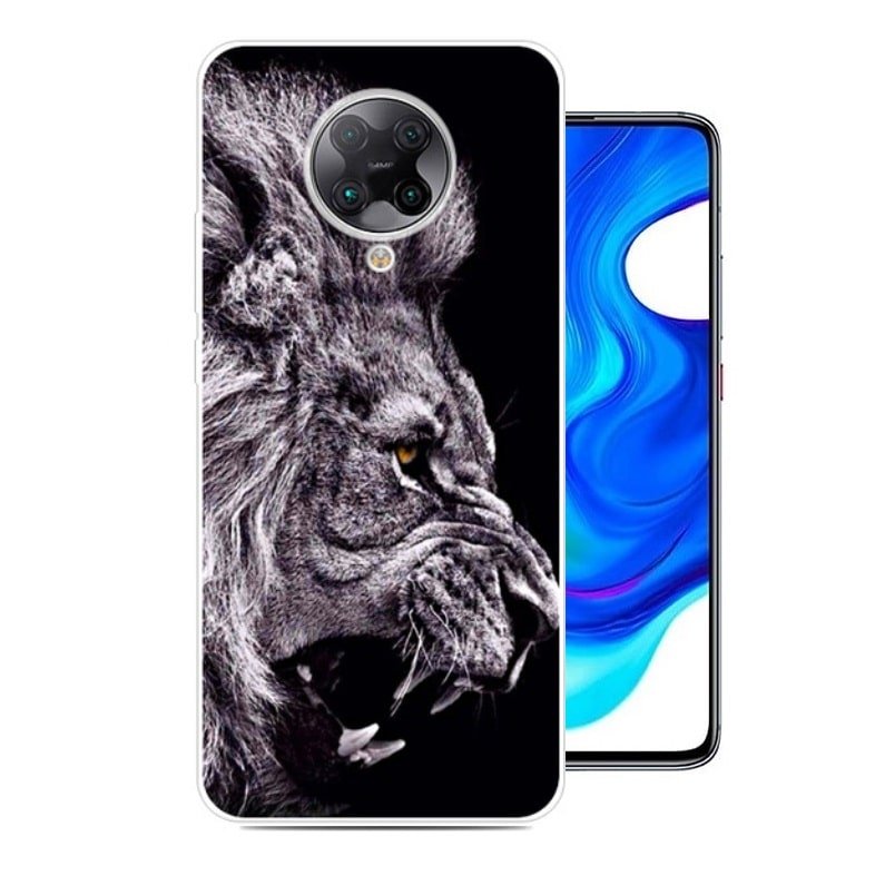 Funda Pocophone F2 Pro TPU Dibujo Leon