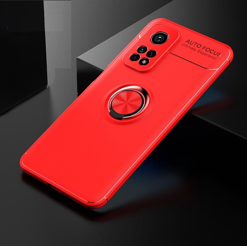 Funda Xiaomi Mi 10T y Mi 10T Pro Anillo Magnetico rojo