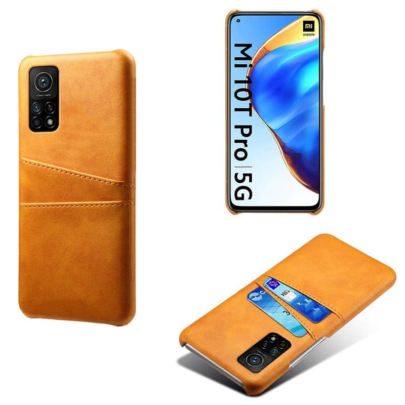 Carcasa Xiaomi Mi 10T y Mi 10T Pro Cuero naranja