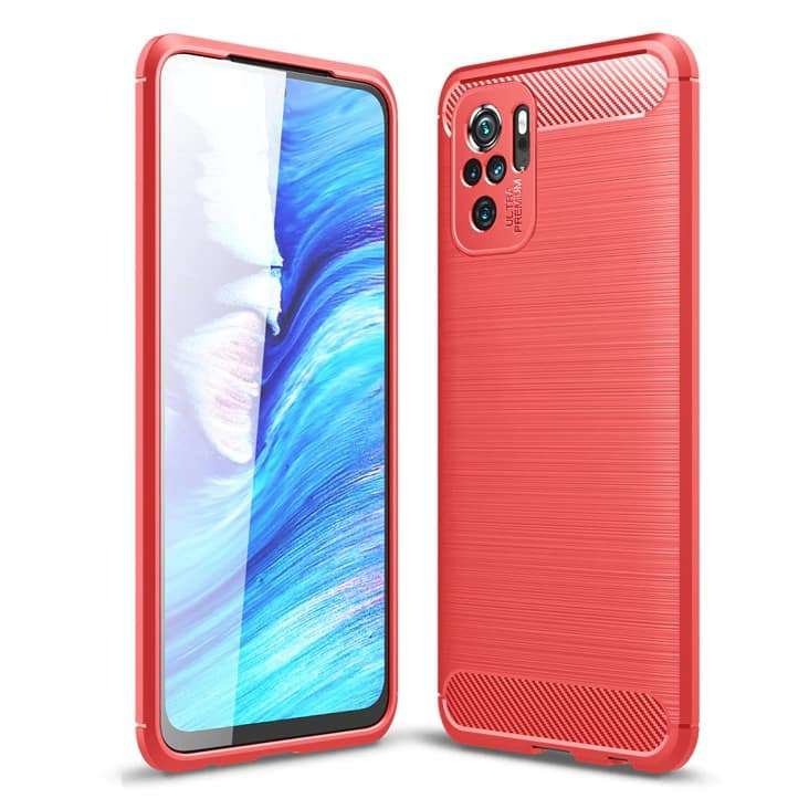 Funda Xiaomi Redmi Note 10 Carbono 3D Roja