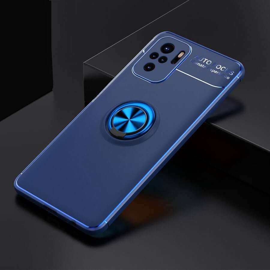 Funda Xiaomi Redmi Note 10 Anillo Magnetico azul