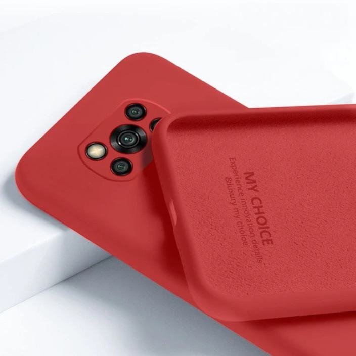 Funda sedosa Pocophone Poco X3 Pro roja