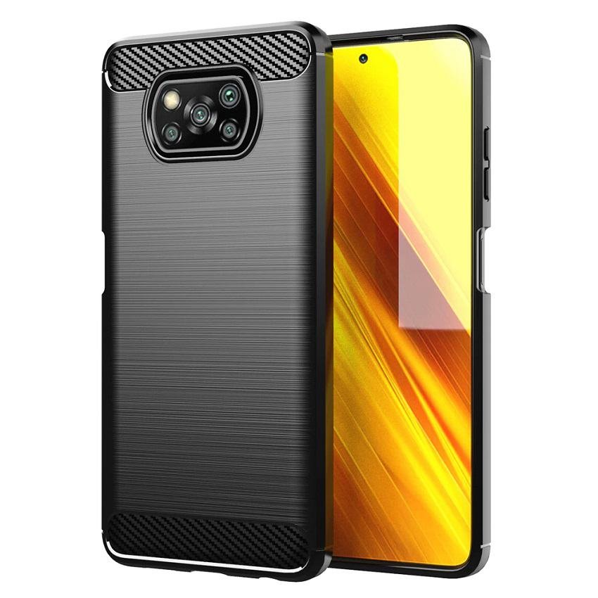 Funda Xiaomi Poco X3 Pro texturada Carbono negra
