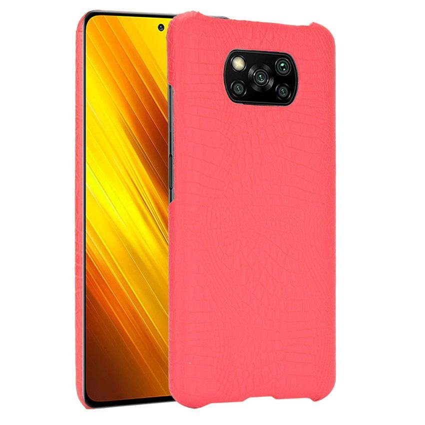 Carcasa Xiaomi Poco X3 Pro Cocodrilo roja
