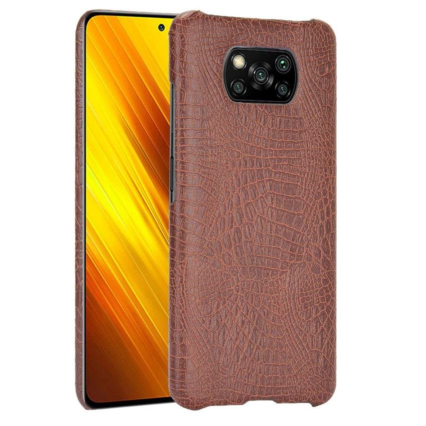 Carcasa Xiaomi Poco X3 Pro Cocodrilo marron