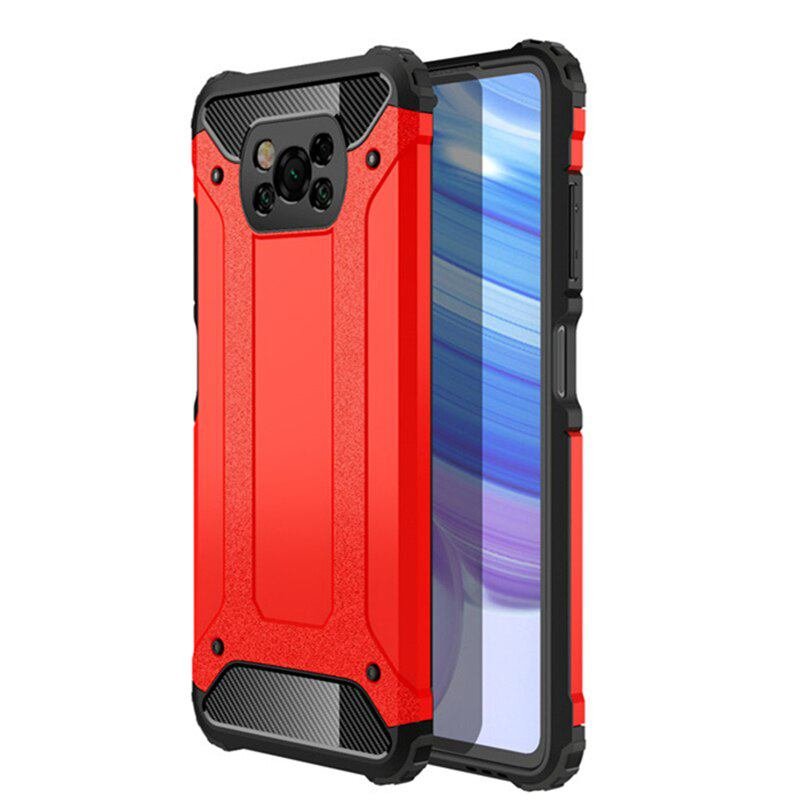 Funda Pocophone Poco X3 Pro Antigolpes roja