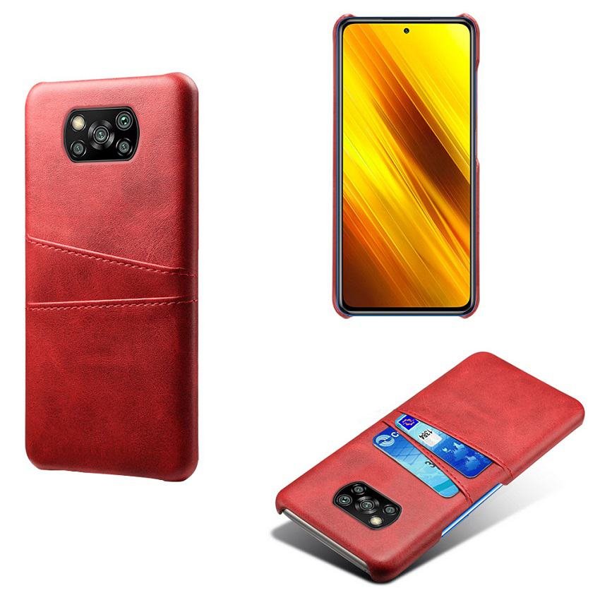 Carcasa Xiaomi Poco X3 Pro Cuero rojo
