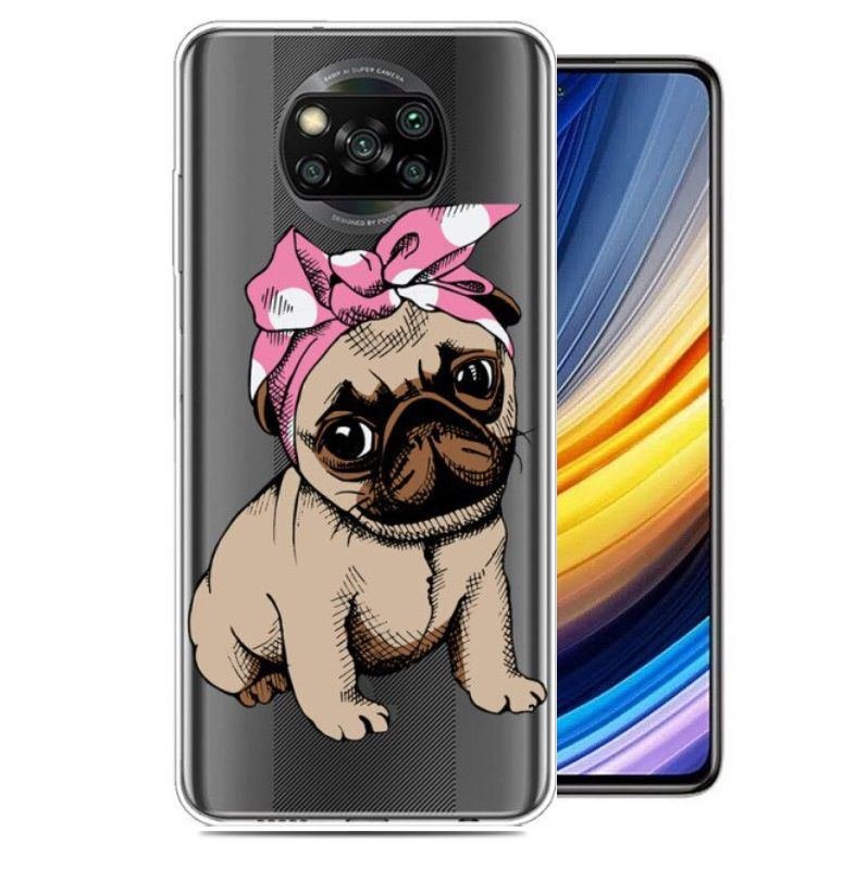 Funda Silicona transparente Pocophone Poco X3 Pro Perrita