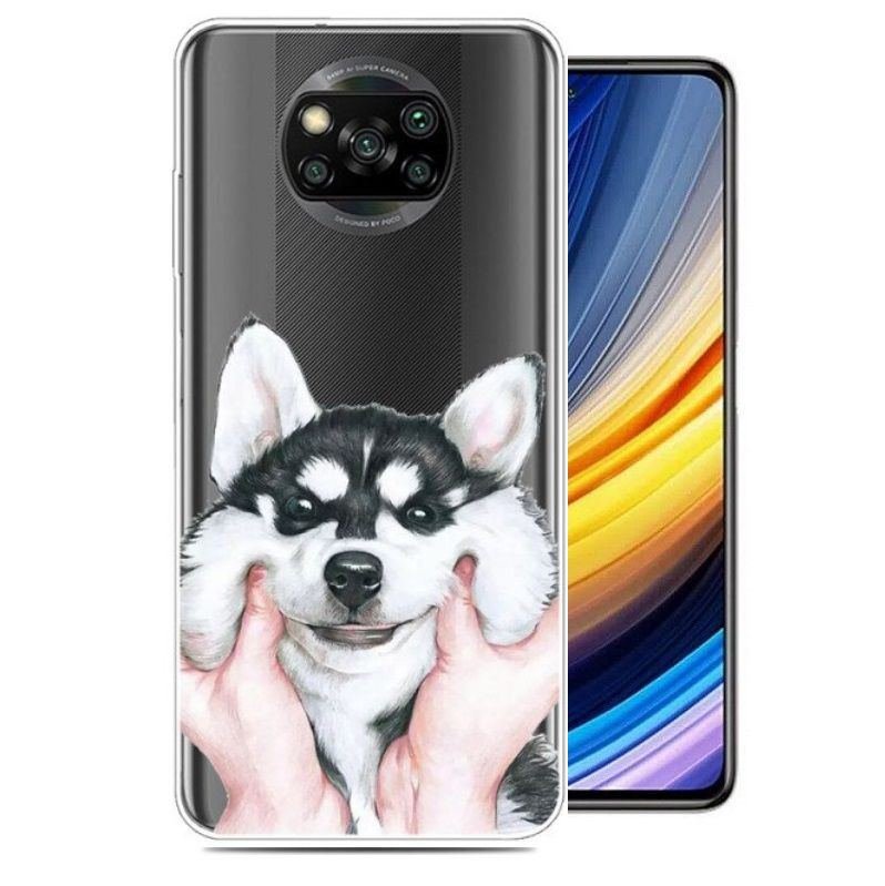 Funda Silicona transparente Pocophone Poco X3 Pro Husky