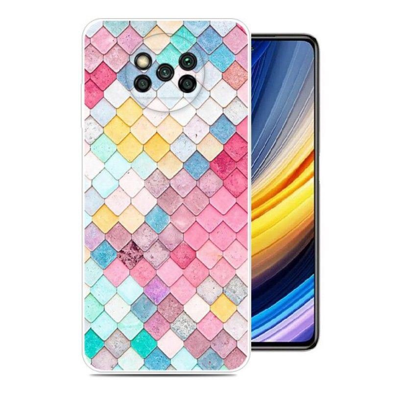 Funda Silicona transparente Pocophone Poco X3 Pro acuarela