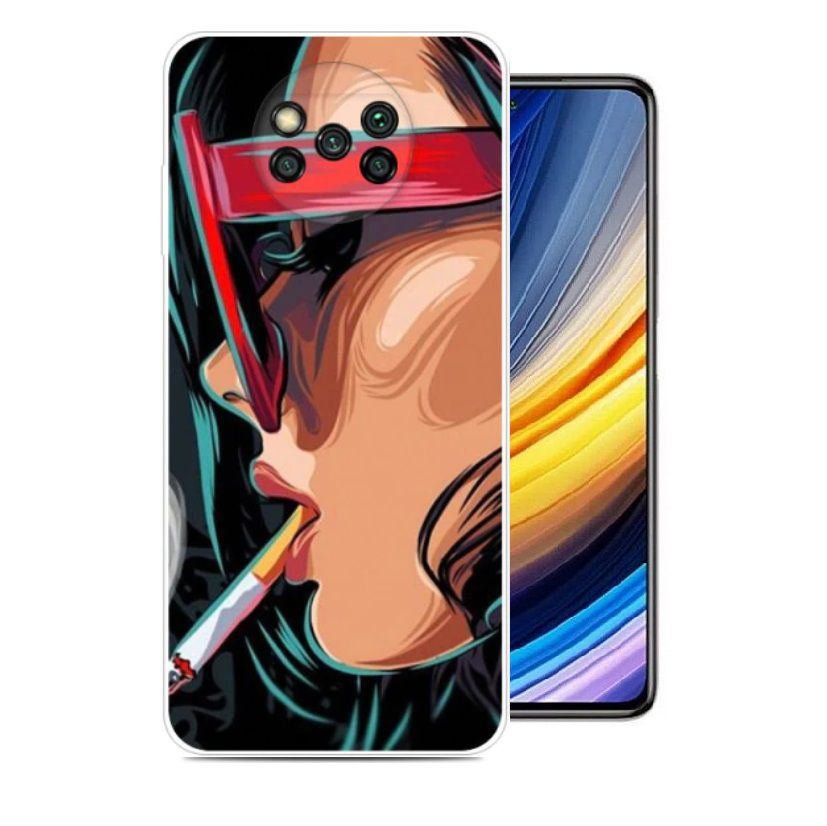 Funda Silicona transparente Pocophone Poco X3 Pro gamer