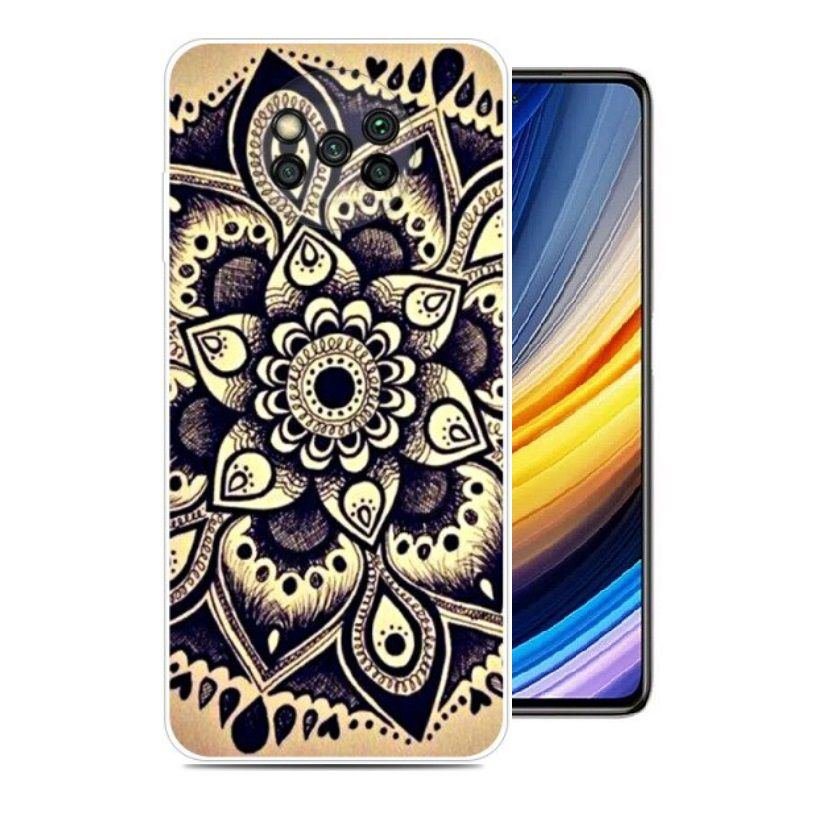 Funda Silicona transparente Pocophone Poco X3 Pro mandala