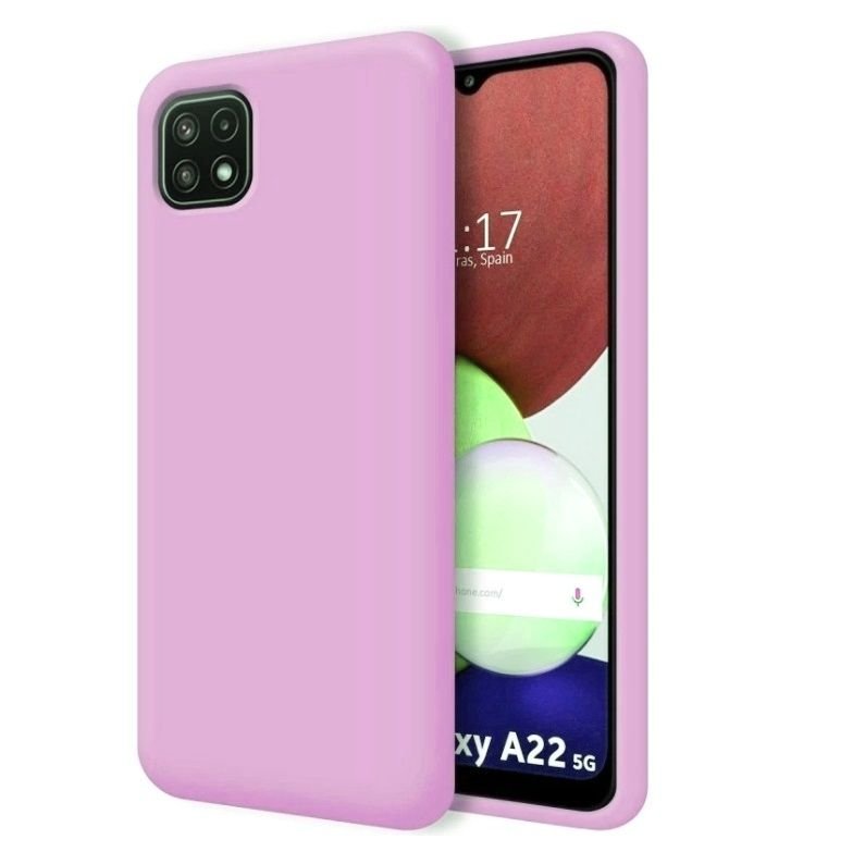 Funda Samsung Galaxy A22 5G Sedosa Rosa. SIlicona liquida sedosa.