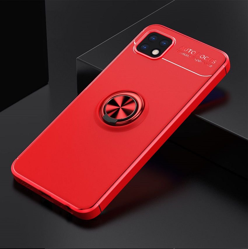 Funda Samsung Galaxy A22 5G Anillo imantado roja