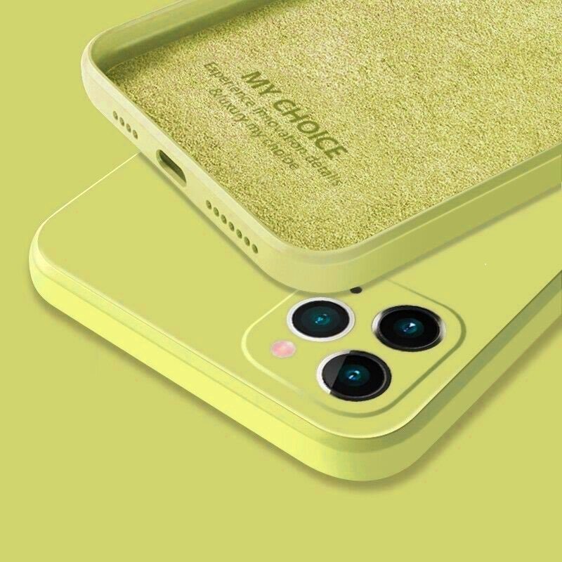 Funda sedosa iPhone 13 Pro o Pro Max Amarilla