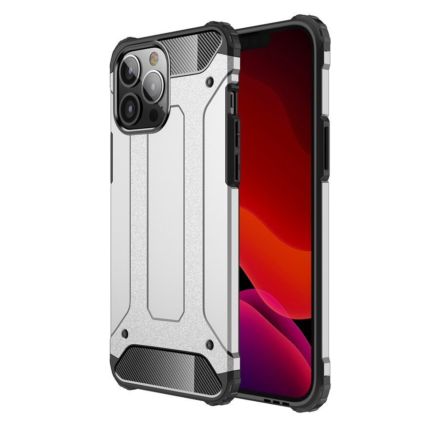 Carcasa iPhone 13 Pro o Pro Max Armadura gris