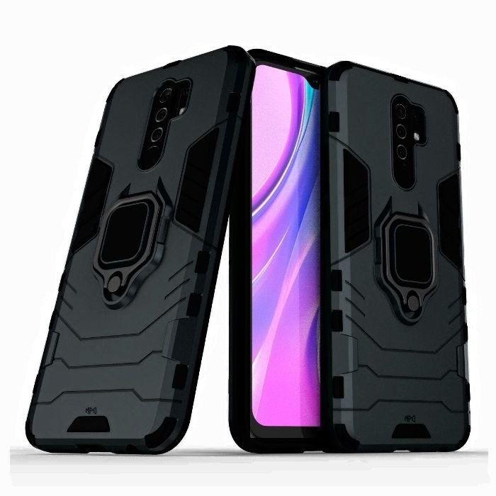 Funda Magnetica Xiaomi Redmi 9 o 9T Anilla Negra