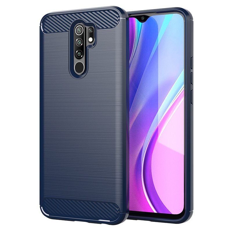 Funda Xiaomi Redmi 9 o 9T Carbono azul