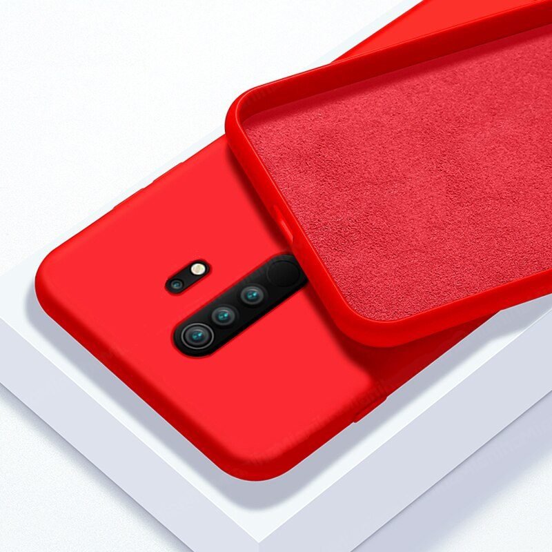 Funda Silicona liquida Xiaomi Redmi 9 o 9T sedosa roja