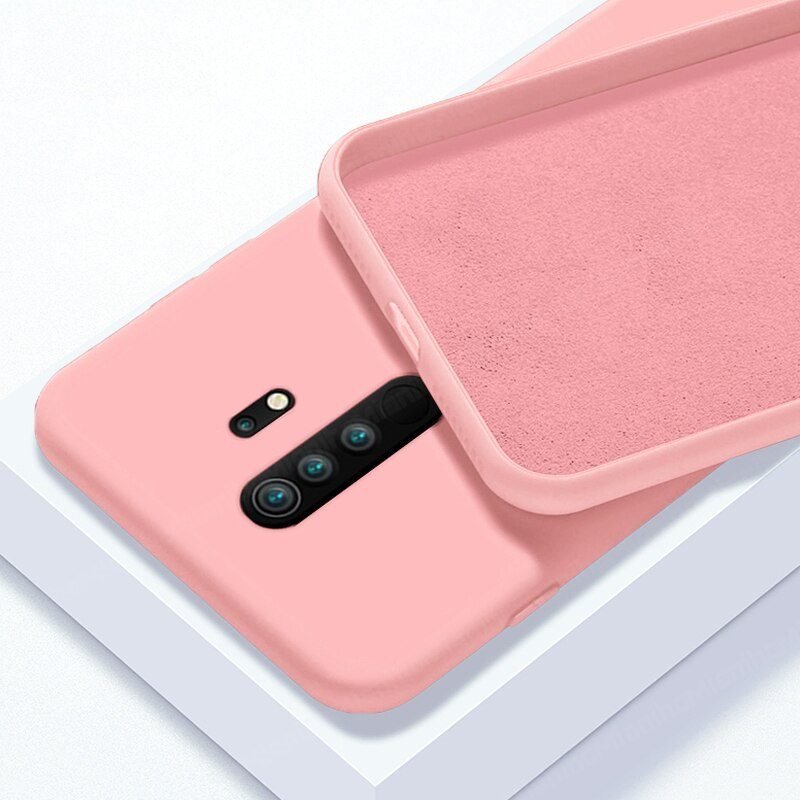 Funda Silicona liquida Xiaomi Redmi 9 o 9T sedosa rosa
