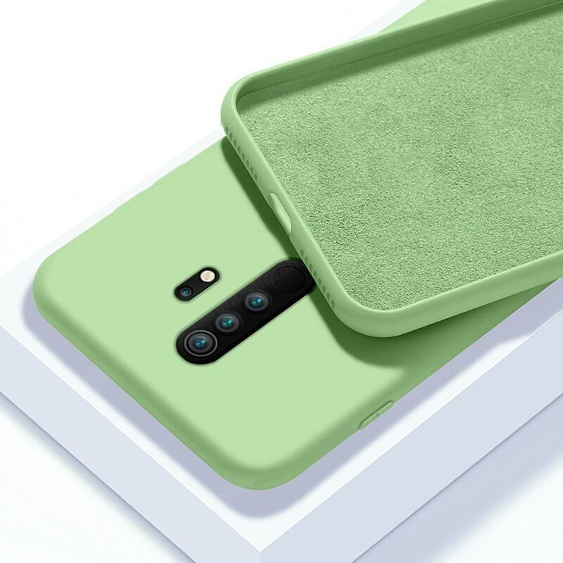 Funda Silicona liquida Xiaomi Redmi 9 o 9T sedosa verde
