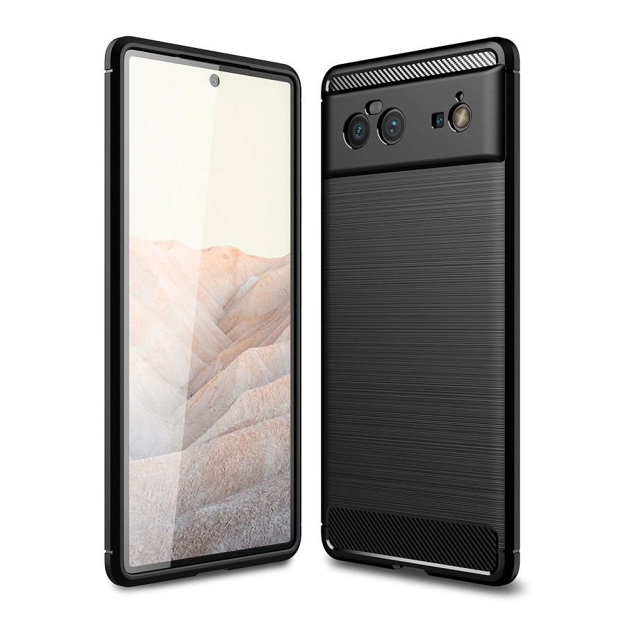 Funda Google Pixel 6 Pro Carbono flexible negra