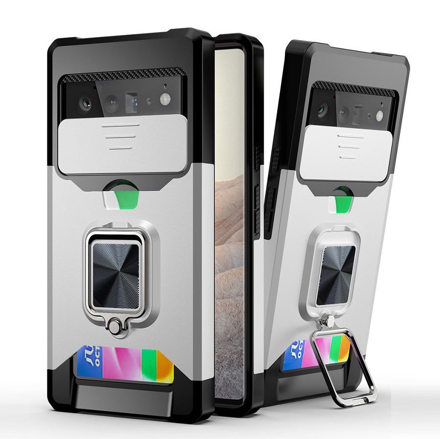 Funda Armadura Google Pixel 6 Pro Gris magnetica