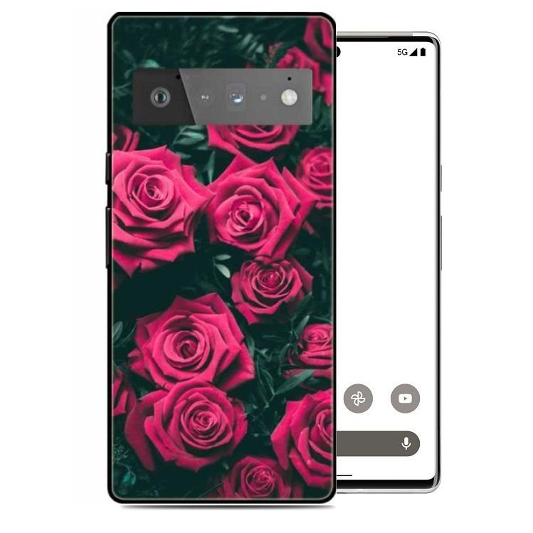 Carcasa flexible Google Pixel 6 Pro Rosas