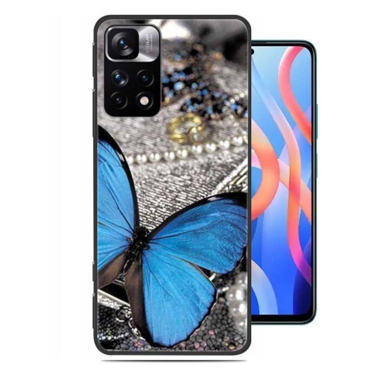 Funda silicona Redmi Note 11y 11S Mariposa
