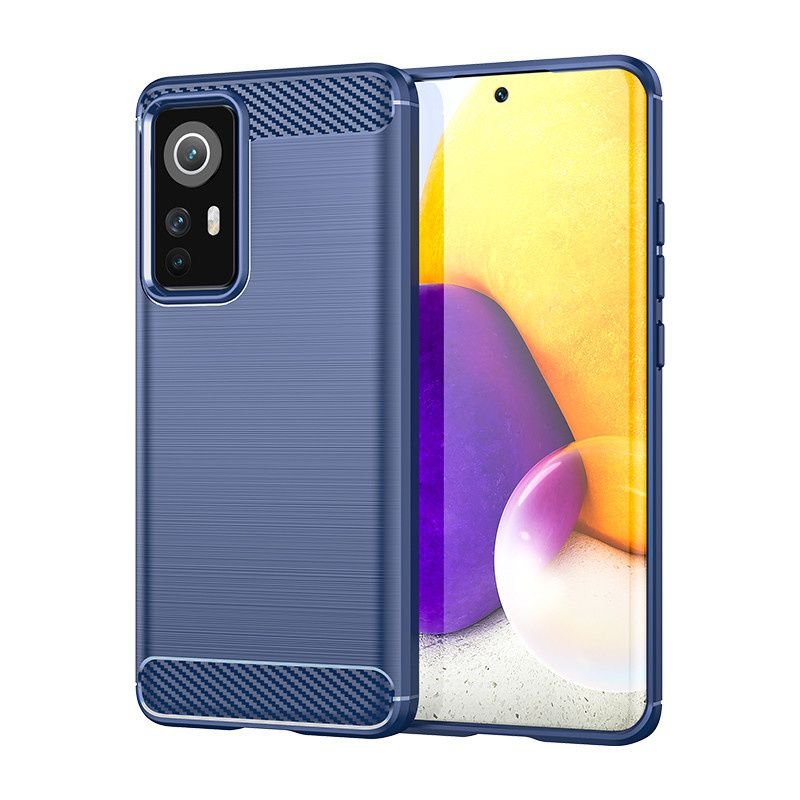Funda Xiaomi 12 TPU Textura Carbono Azul
