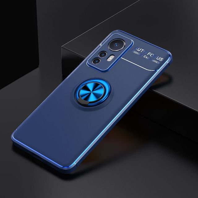 Funda Xiaomi 12 Anillo Magnetico azul