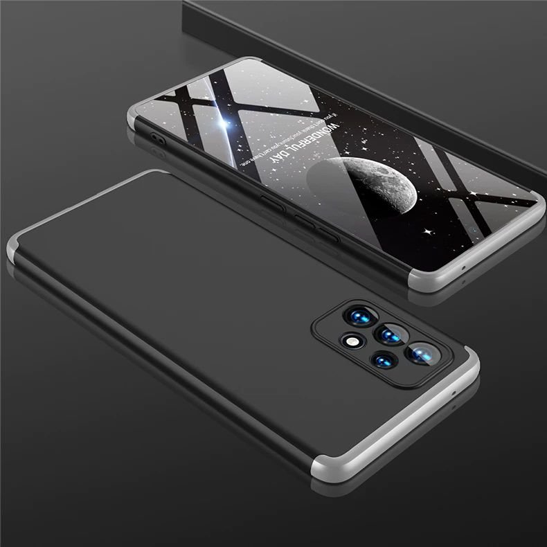 Funda Samsung Galaxy A53 5G 360 GKK Gris plateada y negra